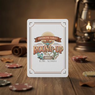Baraja De Cartas Reunión Familiar Western Round-Up ID1318