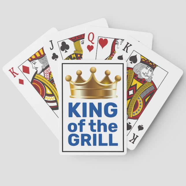 Baraja De Cartas Rey De La Parrilla (Reverso)