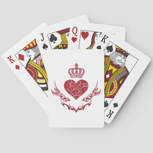 Baraja De Cartas Rey del corazón (Reverso)