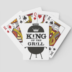Baraja De Cartas Rey Del Grill, Corona Blanca Negra