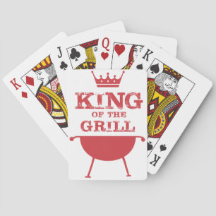 Baraja De Cartas Rey Del Grill, Rojo