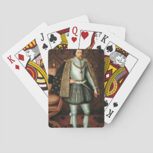 Baraja De Cartas Rey James I de Inglaterra (1566-1625) (aceite en