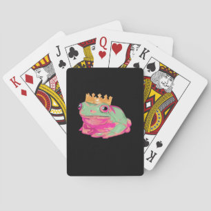 Baraja De Cartas Rey Rana Funky Meme Estilo Clásico