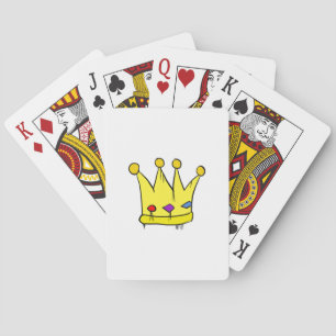 Baraja De Cartas Rey y Reina Corona