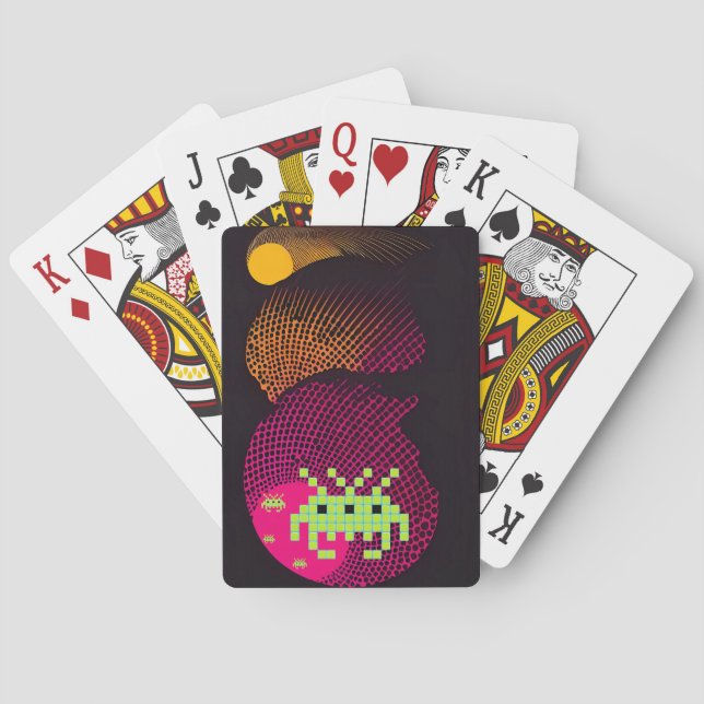 Baraja De Cartas Reyes del Espacio Invasor (Reverso)