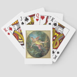 Baraja De Cartas Rhea Sylvia huyendo del lobo, 1756