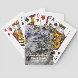Baraja De Cartas Rhodocrosita Pirita Fluorita Quartz Tourmaline