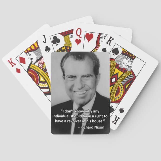 Baraja De Cartas Richard Nixon Anti-Gun Playing Cards (Reverso)