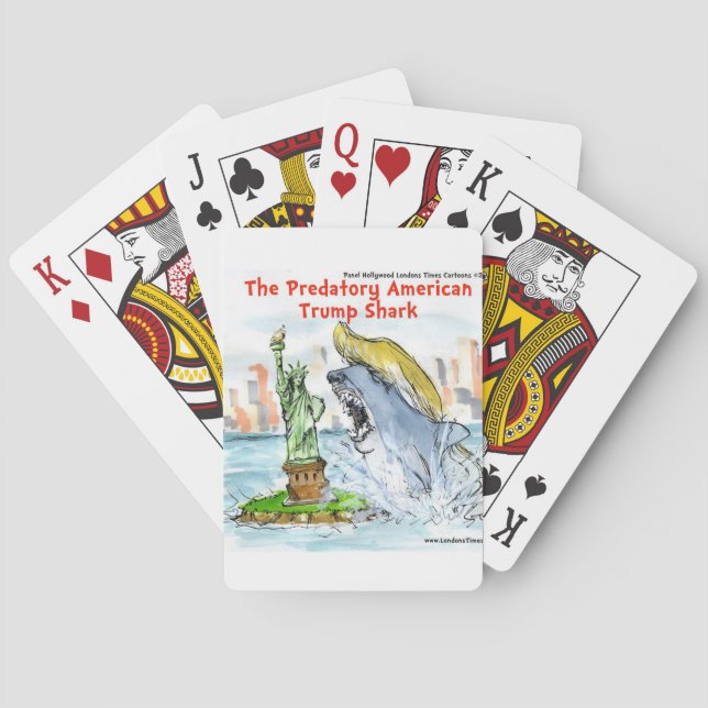 Baraja De Cartas Rick London Funny Trump Shark (Reverso)