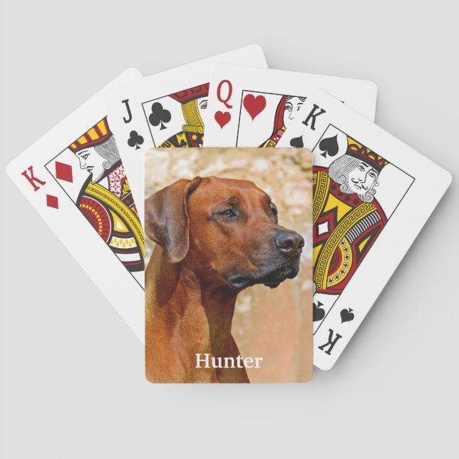 Baraja De Cartas Ridgeback Dog Rhodesia (Reverso)