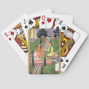 Baraja De Cartas Riegue los jardines, del álbum de Clive (aguazo en