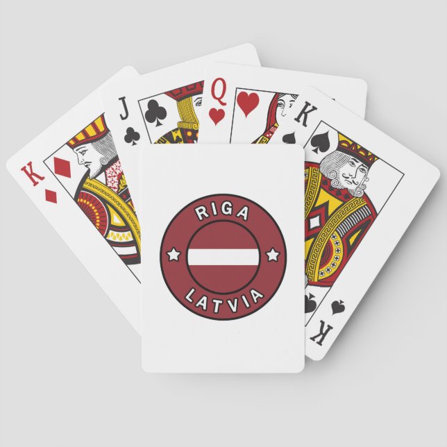 Baraja De Cartas Riga Letonia (Reverso)