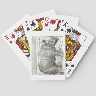 Baraja De Cartas Rinocerontes, impresión dada al Maximiliano I (145