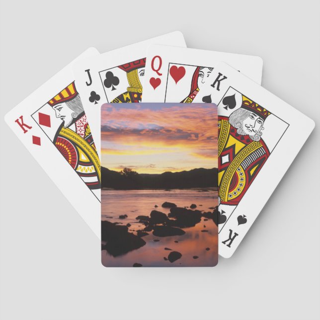 Baraja De Cartas Río Naranja al atardecer, Richtersveld (Reverso)