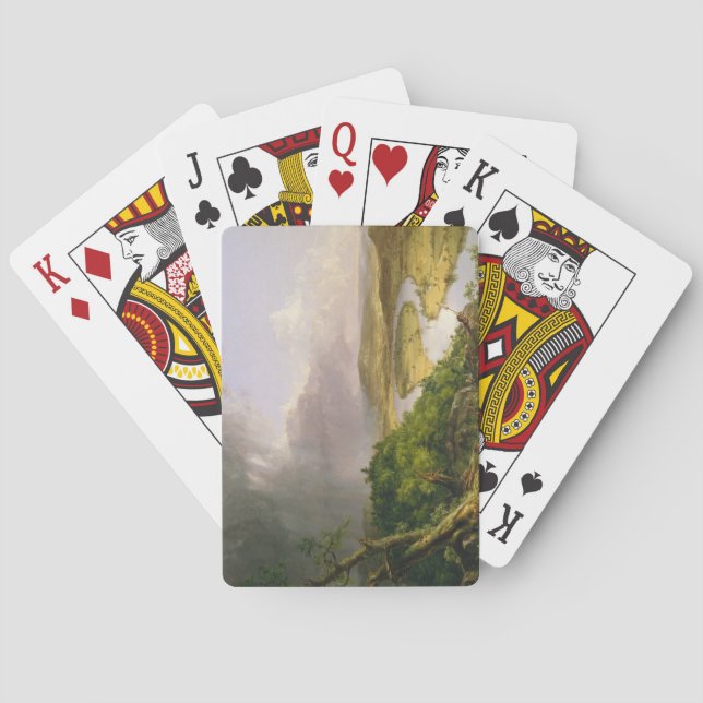 Baraja De Cartas Río Oxbow visto desde el Monte Holyoke, Massachuse (Reverso)