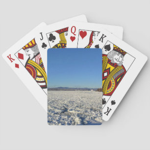 Baraja De Cartas Río San Lorenzo en invierno, Quebec, Canadá