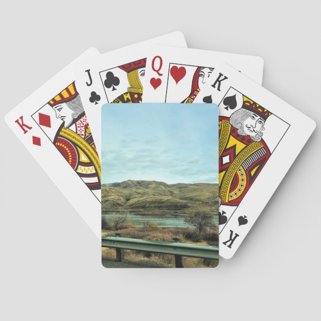 Baraja De Cartas Río Serpiente, Condado de Baker, Oregón (Reverso)