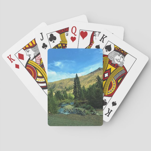 Baraja De Cartas Río Serpiente, Condado de Wallowa, Oregón (Reverso)