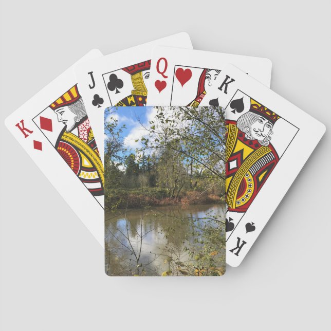 Baraja De Cartas Río Tualatin, Oregón (Reverso)