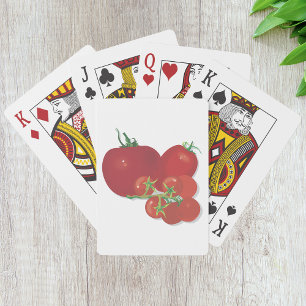 Baraja De Cartas Ripe de tomates rojos