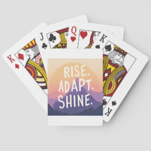 Baraja De Cartas Rise Adapt Shine - Inspirador Mountain Sunrise