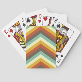 Baraja De Cartas Ritmo retro Chevron