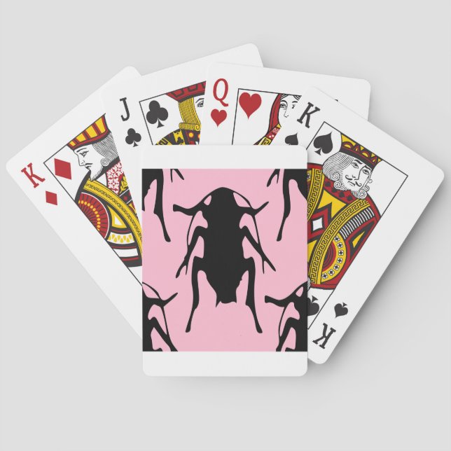 Baraja De Cartas Roaches rosas (Reverso)