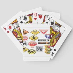 Baraja De Cartas Road signs and traffic light design