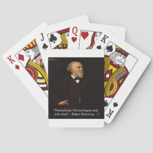 Baraja De Cartas Robert Browning, famosa cita de la maternidad