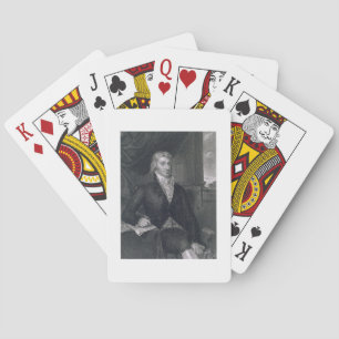 Baraja De Cartas Robert R. Livingston, grabado por E. Mackenzie (en