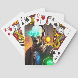 Baraja De Cartas Robot 2 Tarjetas de juego de Poker