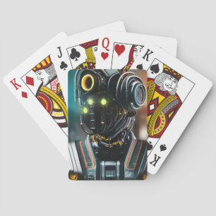 Baraja De Cartas Robot 3 Tarjetas de juego de Poker