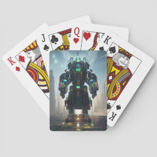 Baraja De Cartas Robot 4 Tarjetas de juego de Poker