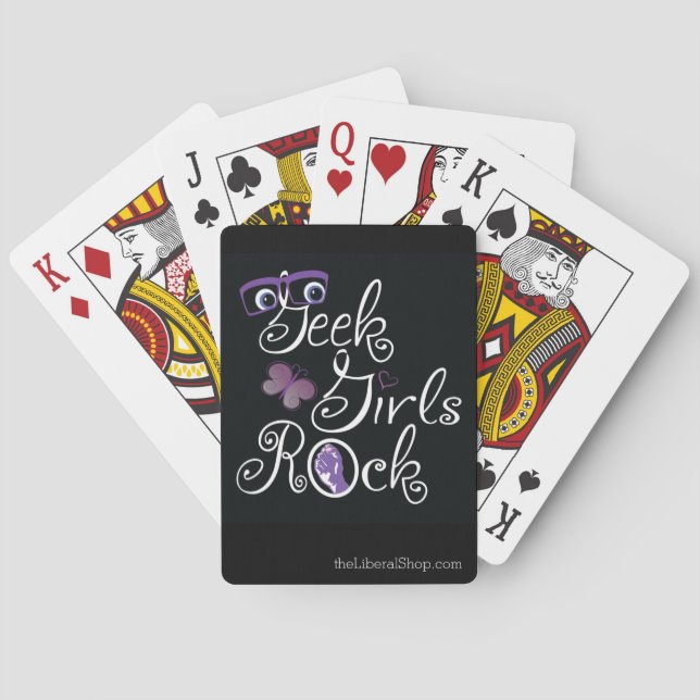 Baraja De Cartas Roca de los chicas del friki (Reverso)