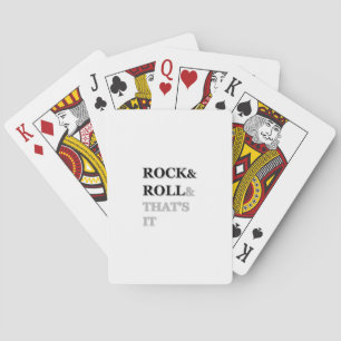 Baraja De Cartas Rock and Roll y eso es todo
