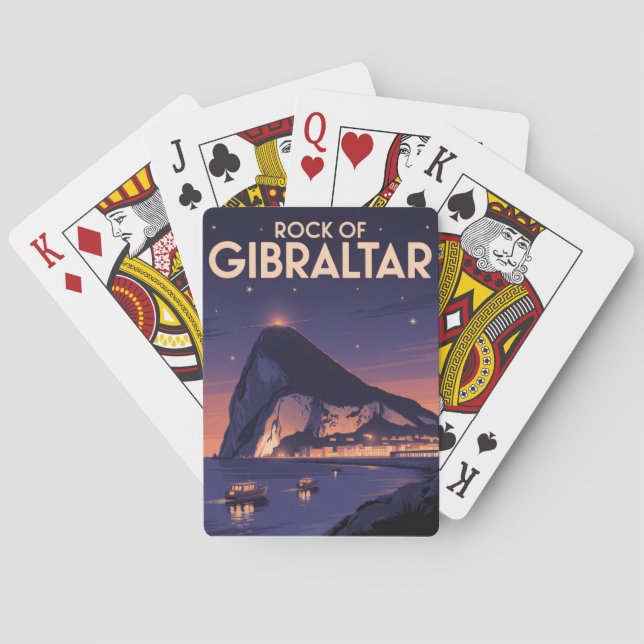 Baraja De Cartas Rock de Gibraltar (Reverso)