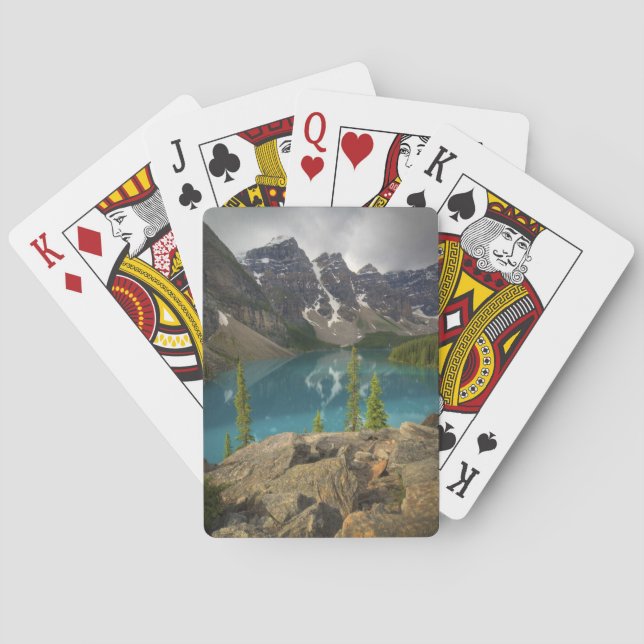 Baraja De Cartas Rockies Canadienses del Lago Moraine (Reverso)