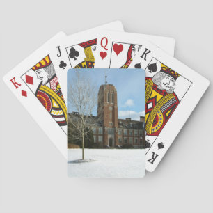 Baraja De Cartas Rockwell en invierno en Grove City College