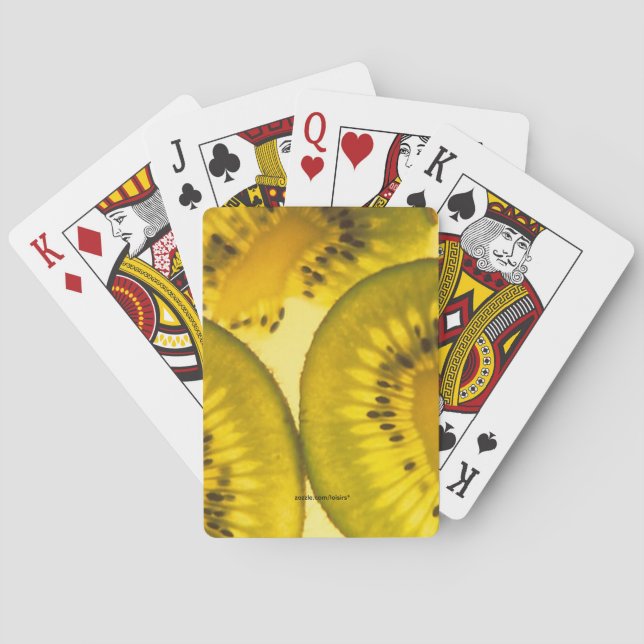 Baraja De Cartas Rodajas de kiwi (Reverso)