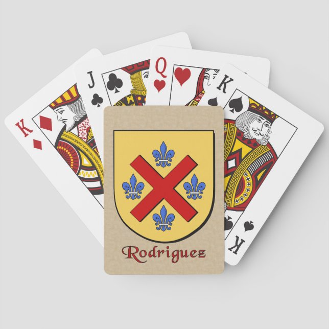 Baraja De Cartas Rodriguez Heraldic Shield (Reverso)