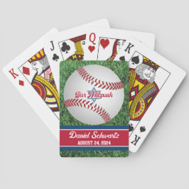 Baraja De Cartas Rojo, Blanco, Bar Naval de béisbol Mitzvah