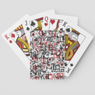 Baraja De Cartas Rojo, Blanco y Jugado por todas partes