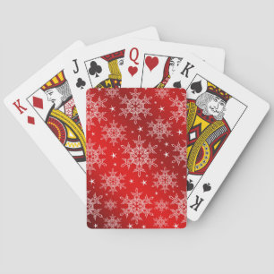 Baraja De Cartas rojo, brillante, estrella, tela, adorno, moderno, 