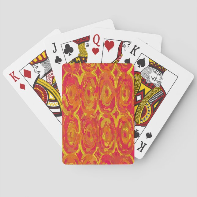 Baraja De Cartas Rojo y Amarillo (Reverso)