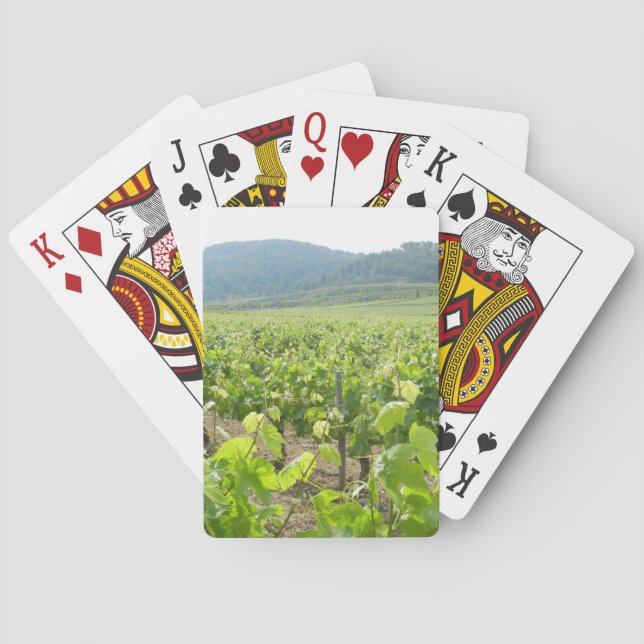 Baraja De Cartas Rolling Hills y Vines Vineyard (Reverso)