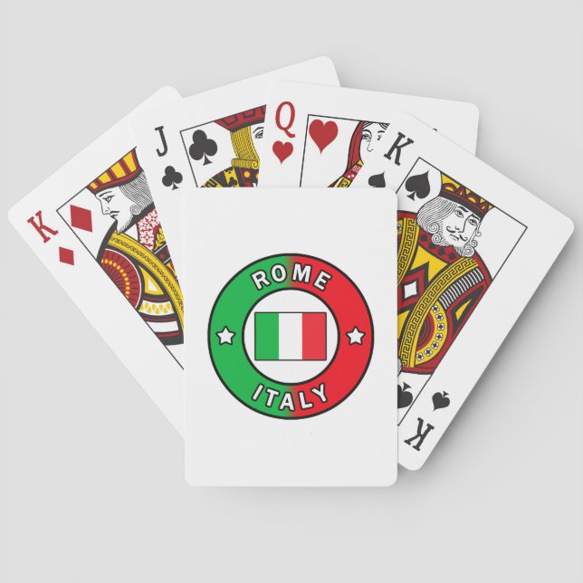 Baraja De Cartas Roma Italia (Reverso)