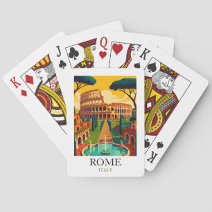 Baraja De Cartas Roma Italia Coliseo Viajes Antiguos