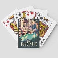 Roma Italia Trevi Ilustracion arte de viajes