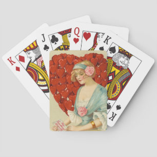 Baraja De Cartas Romántico Elegante Retró San Valentín, John Winsch