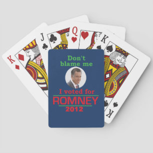 Baraja De Cartas Romney no me culpa